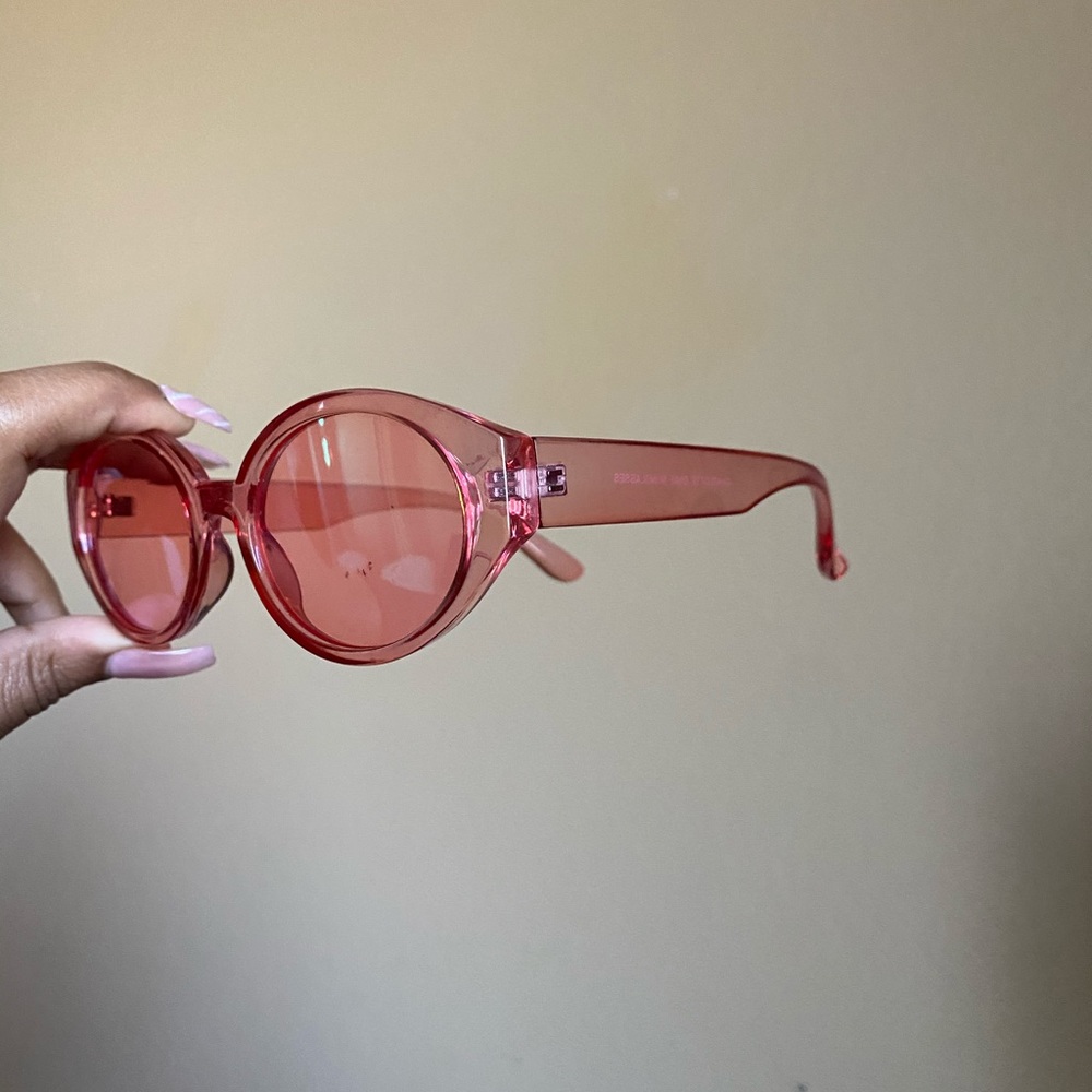 Retro pink glasses 10/10 condition worn once